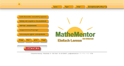 Desktop Screenshot of mathementor.de